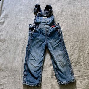 Toddler Girls’ 4T Fleece-lined Overalls